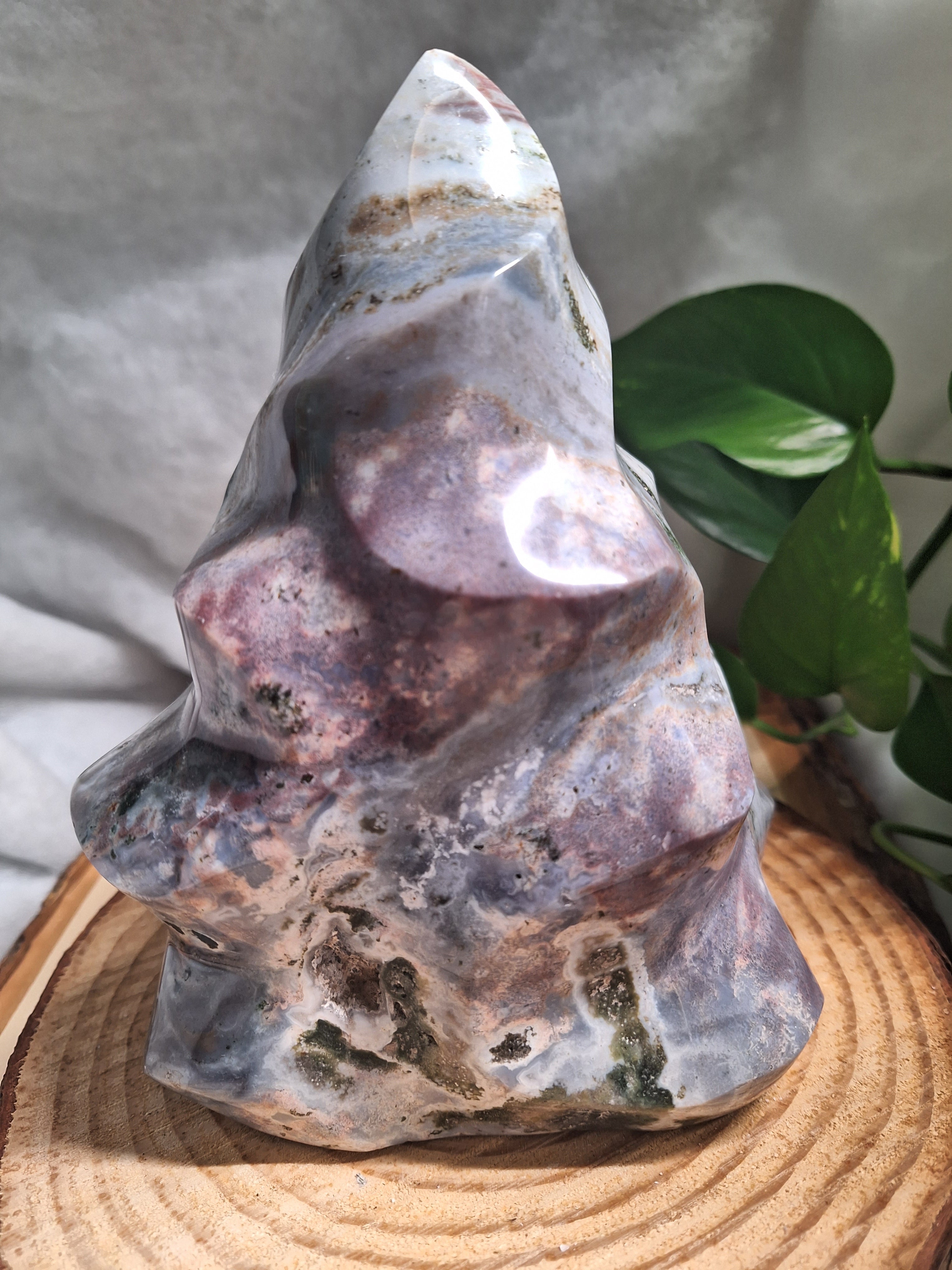 Ocean Jasper & Green Moss Agate Freeform Specimen – 2,544g