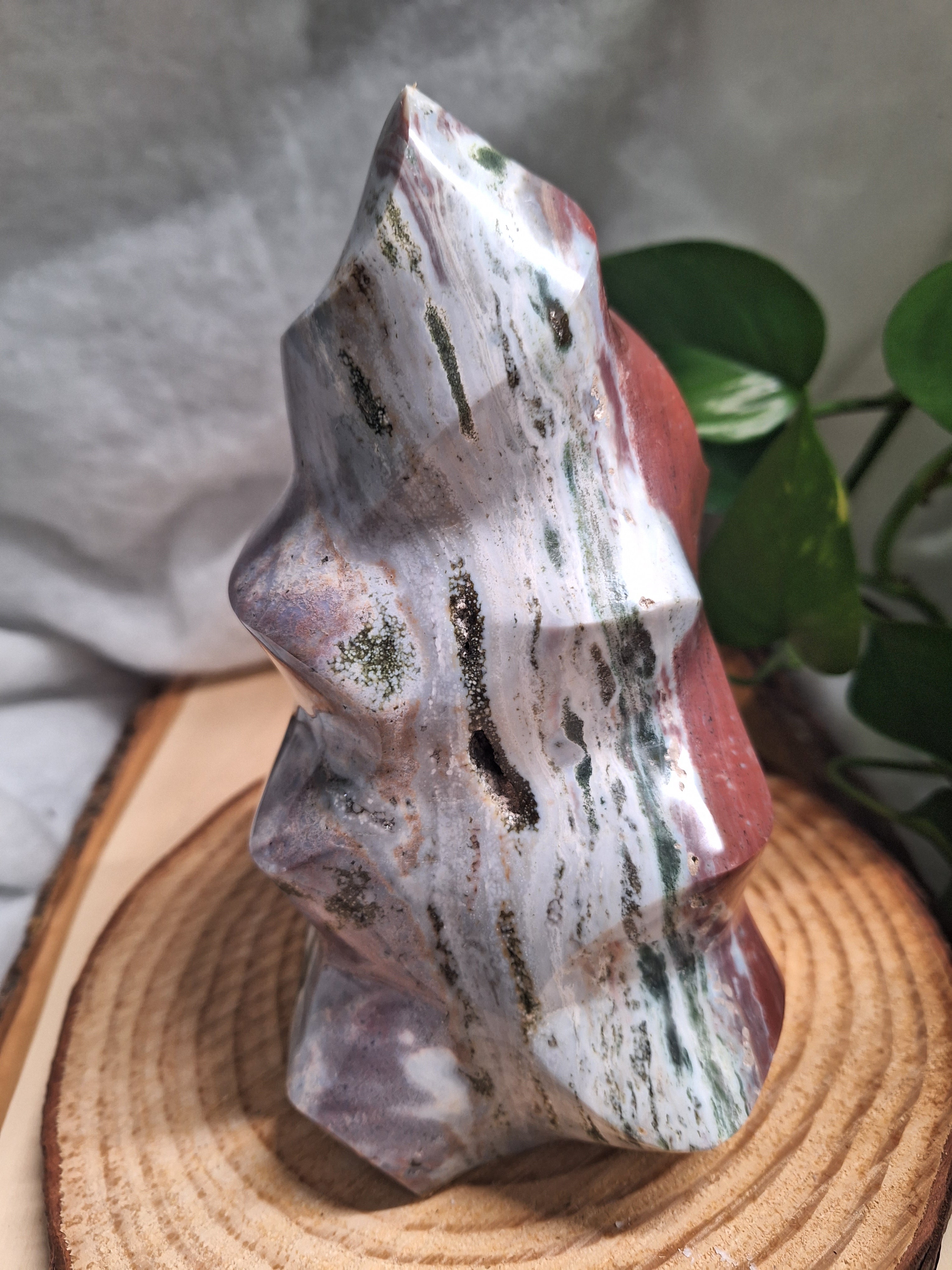 Ocean Jasper & Green Moss Agate Freeform Specimen – 2,544g