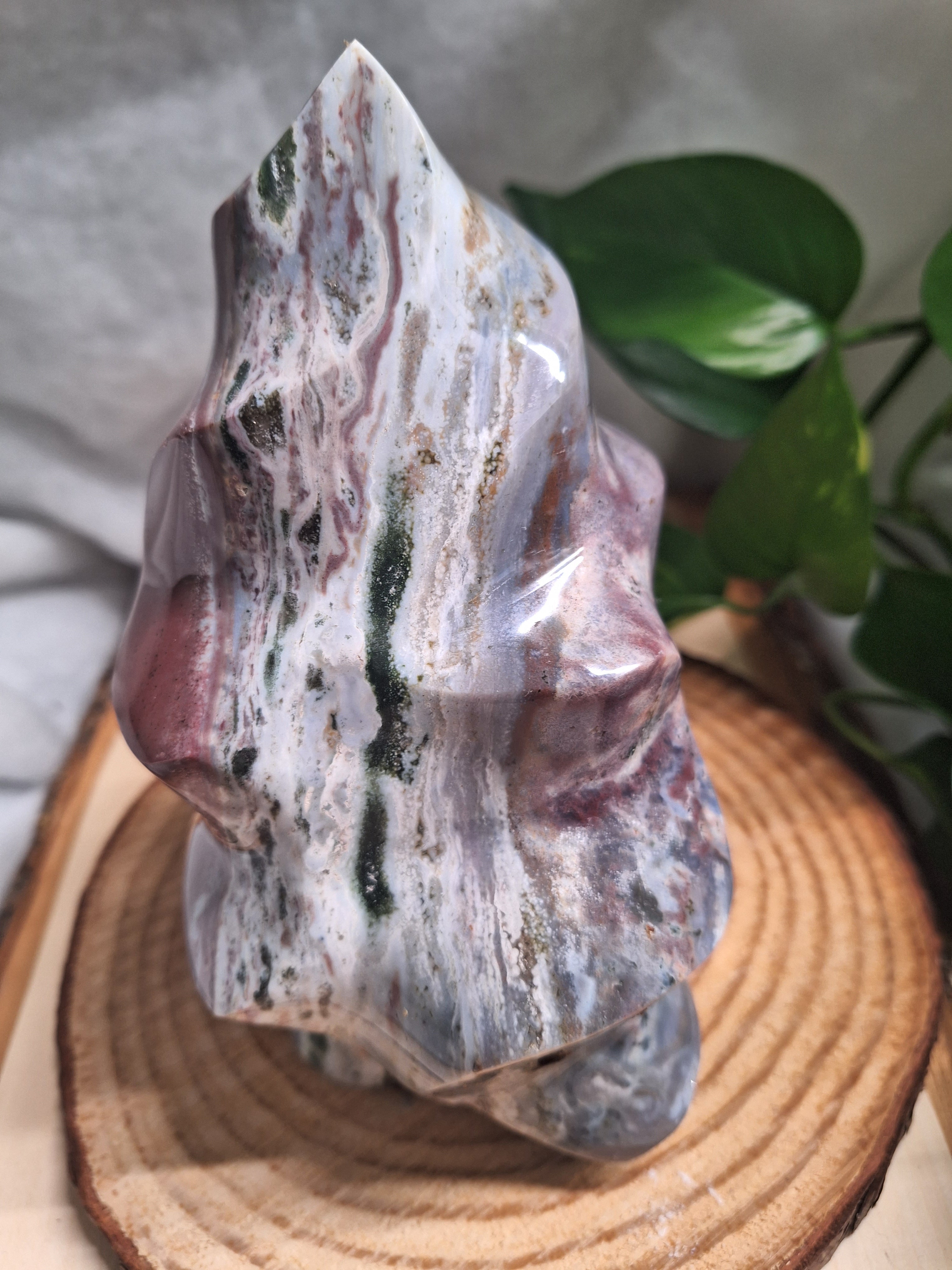 Ocean Jasper & Green Moss Agate Freeform Specimen – 2,544g